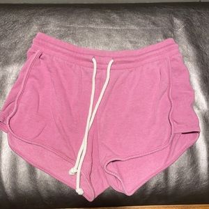 Pink lounge shorts